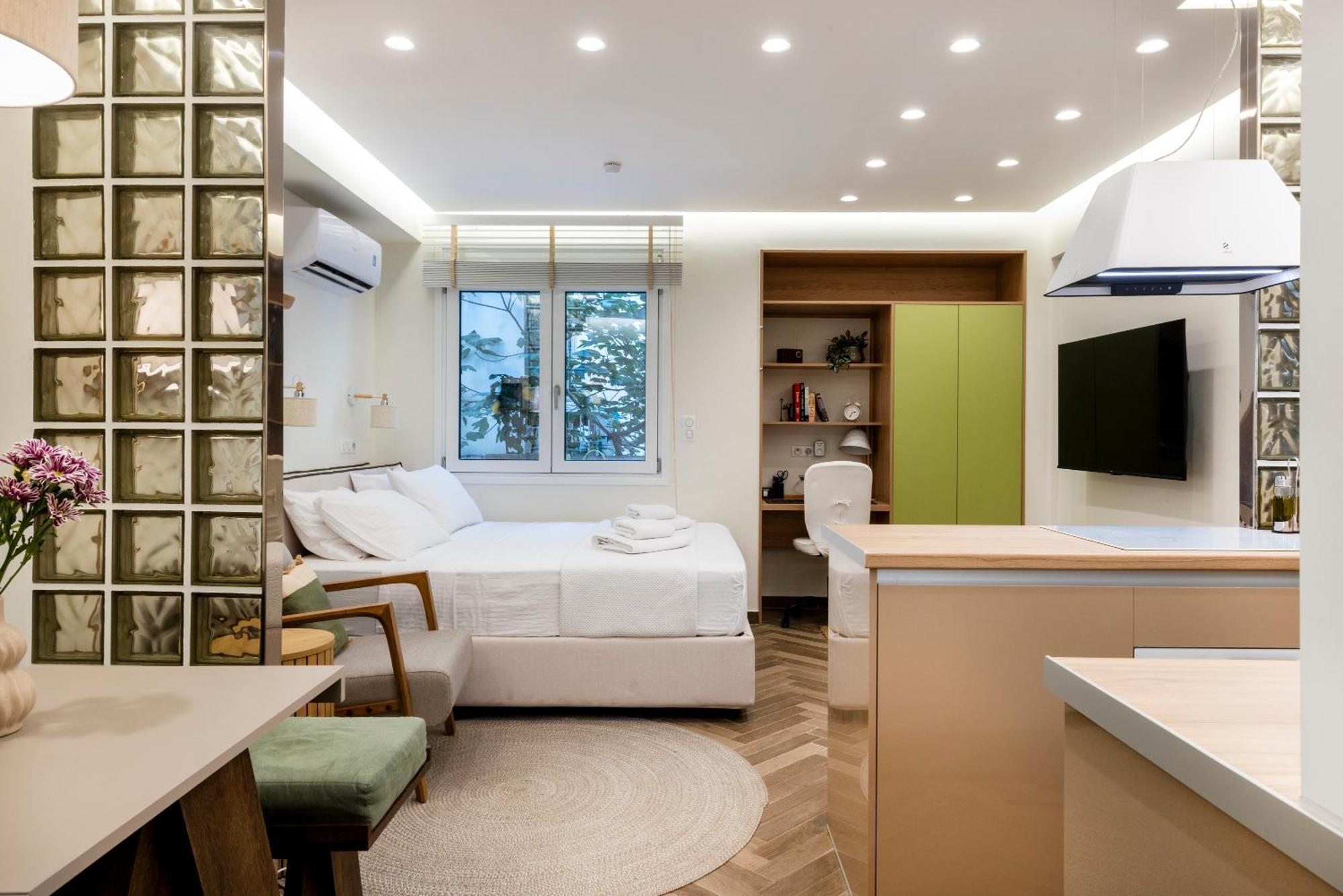 Studio Flat 21 At Evangelismos Metro Stn Atene Esterno foto